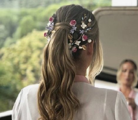 Cola de caballo para una boda